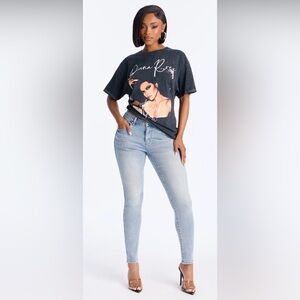 Chic Light Blue Skinny Jeans for Women